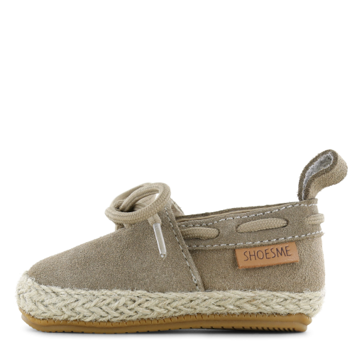 Shoesme taupe BABY-PROOF&reg; espadrilles Uni | Leer | Maat 18