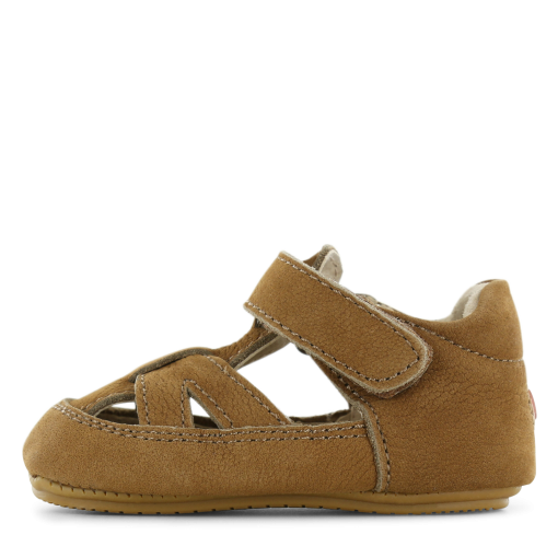 Shoesme cognac BABY-PROOF&reg; open schoentje Uni | Microleer | Maat 18