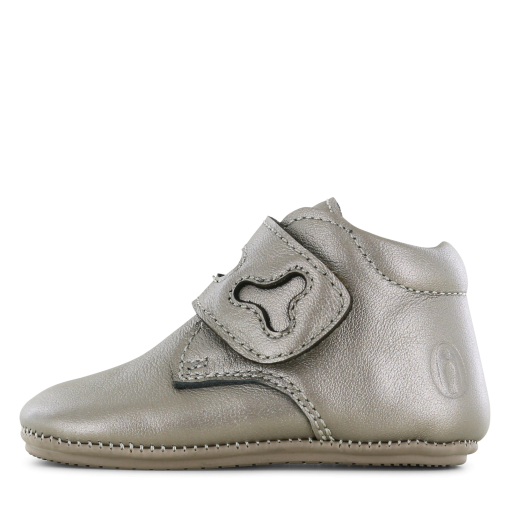Shoesme champagne BABY-PROOF&reg; schoentje Meisjes | Leer/Metallic | Maat 19