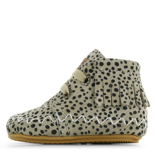 Shoesme beige BABY-PROOF&reg; schoentje met franjes Meisjes | Su&egrave;de | Maat 20