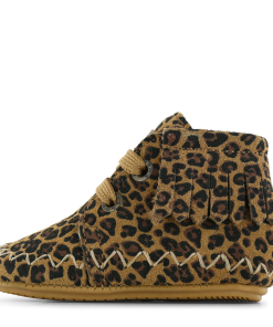 Shoesme panterprint BABY-PROOF&reg; schoentje met franjes Meisjes | Su&egrave;de | Maat 18