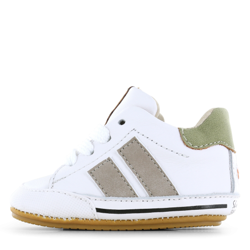 Shoesme wit-taupe BABY-PROOF&reg; schoentje Jongens | Leer | Maat 20