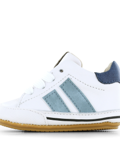 Shoesme wit-blauw BABY-PROOF&reg; schoentje Jongens | Leer | Maat 20