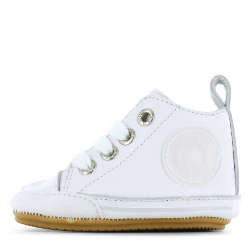 Shoesme wit BABY-PROOF&reg; schoentje Uni | Leer | Maat 20