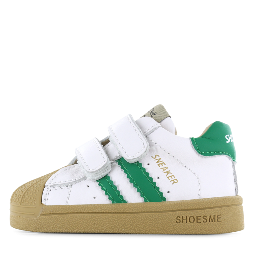Shoesme wit-groene sneakertje met stootneus Jongens | Microfiber leer | Maat 20