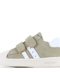 Shoesme taupe sneakertje Uni | Microfiber leer | Maat 21