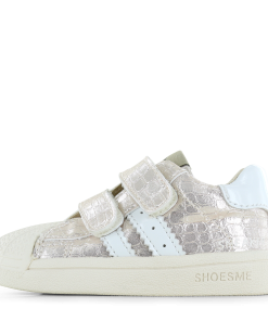 Shoesme metallic goud sneakertje Meisjes | Metallic/Microfiber leer | Maat 20