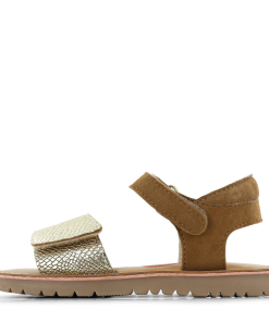 Shoesme cognac-goud sandaaltje Meisjes | Leer/Metallic | Maat 26