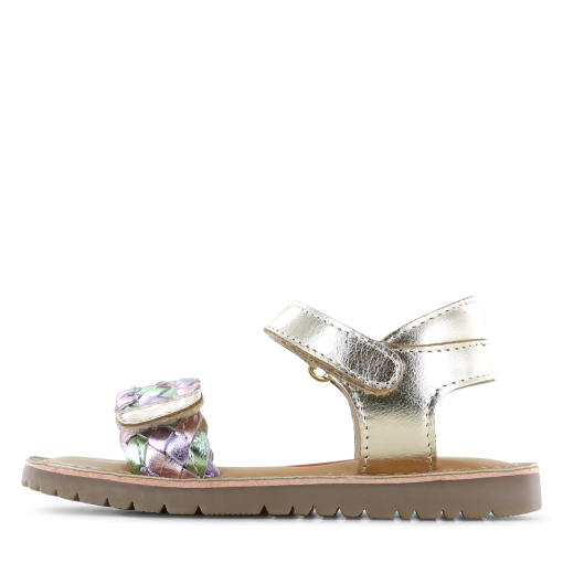 Shoesme metallic gouden sandaal Meisjes | Leer/Metallic | Maat 26
