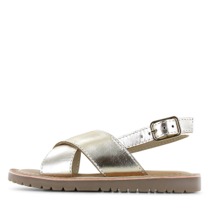 Shoesme gouden cross-over sandaal Meisjes | Leer/Metallic | Maat 32