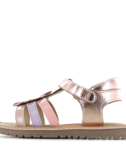 Shoesme metallic ros&eacute; sandaal Meisjes | Leer/Metallic | Maat 26