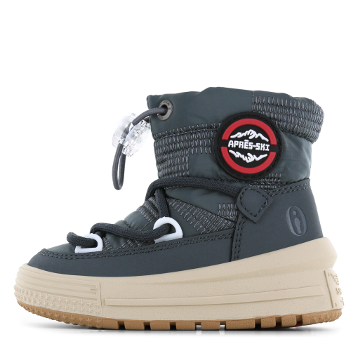 Shoesme grijs chunky gevoerd snowbootje Jongens | Microleer/Nylon | Maat 20