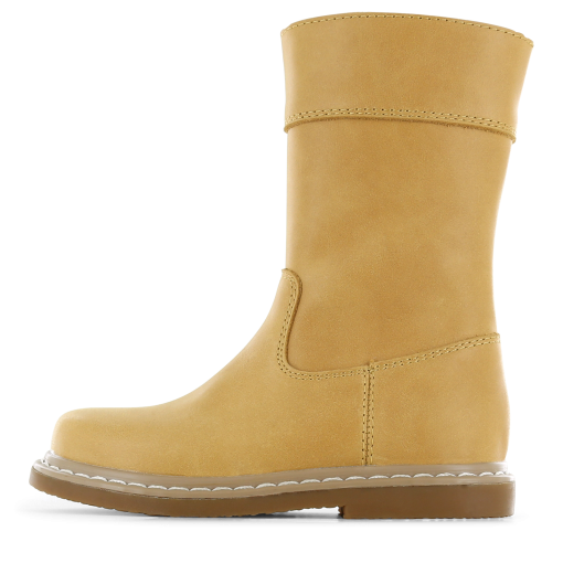 Shoesme slim-fit laarsje okergeel Meisjes | Leer | Maat 31