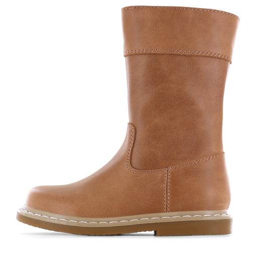 Shoesme slim-fit laarsje cognac Meisjes | Leer | Maat 27