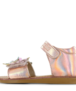 Shoesme metallic roze sandaaltje Meisjes | Metallic/Microleer | Maat 20