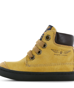 Shoesme okergeel veterbootje Jongens | Microfiber nubuck | Maat 20