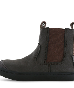 Shoesme donkerbruin chelsea bootje Jongens | Microfiber nubuck/Su&egrave;de | Maat 20