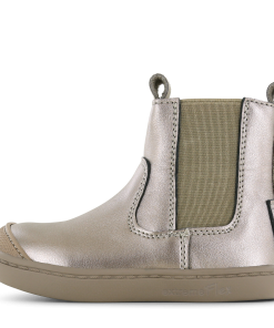 Shoesme champagne chelsea bootje Meisjes | Metallic/Microfiber leer/Su&egrave;de | Maat 20