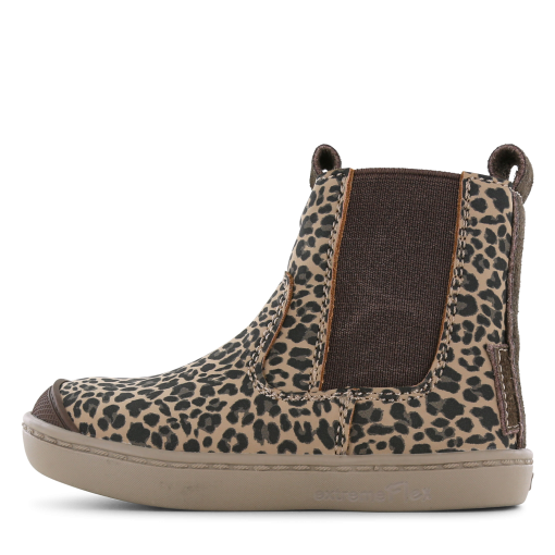Shoesme chelsea bootje met panterprint Meisjes | Microfiber nubuck/Su&egrave;de | Maat 20