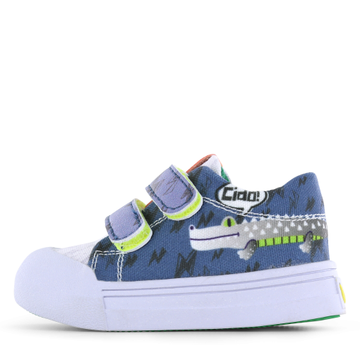 Go Bananas sneaker klittenband - Krokodil Jongens | Canvas | Maat 20