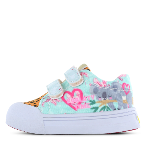 Go Bananas sneaker klittenband - Koala Meisjes | Canvas | Maat 20