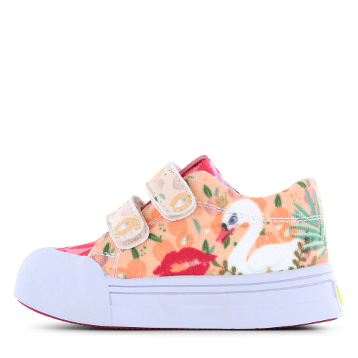 Go Bananas sneaker klittenband - Zwaan Meisjes | Canvas | Maat 20