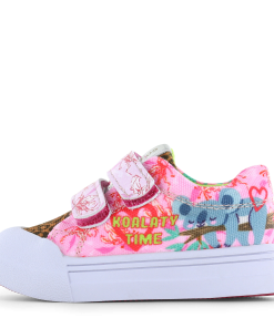 Go Bananas sneaker klittenband - Koala Meisjes | Canvas | Maat 21