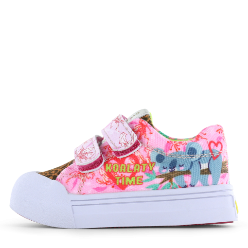 Go Bananas sneaker klittenband - Koala Meisjes | Canvas | Maat 28