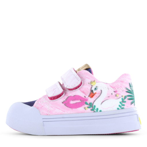 Go Bananas sneaker klittenband - Swan Meisjes | Canvas | Maat 20