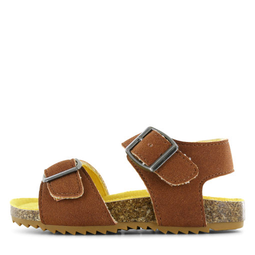 Go Bananas sandaal &ndash; Cognac Jongens | Microleer | Maat 29