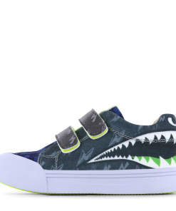 Go Bananas sneaker klittenband&ndash; Shark Jongens | Canvas | Maat 31