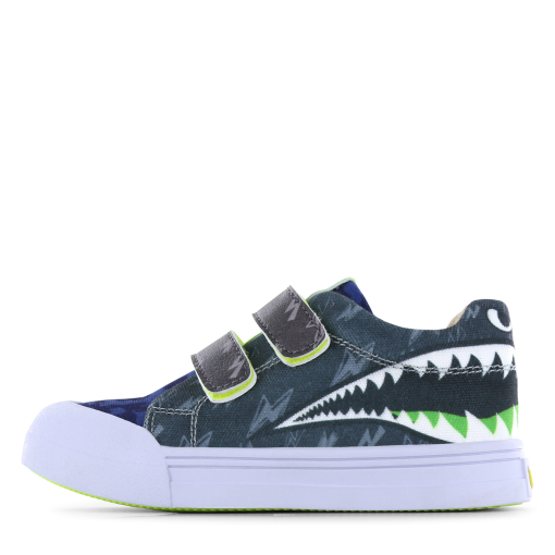 Go Bananas sneaker klittenband &ndash; Shark Jongens | Canvas | Maat 20
