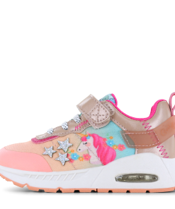 Go Bananas sneaker klittenband&ndash; Unicorn Meisjes | Metallic/Microleer | Maat 24