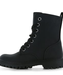 Go Banana&rsquo;s zwarte bikerboot Meisjes | Microfiber leer | Maat 31