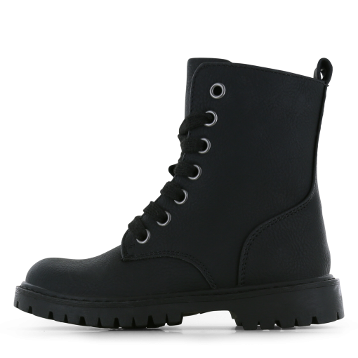 Go Banana&rsquo;s zwarte bikerboot Meisjes | Microfiber leer | Maat 28