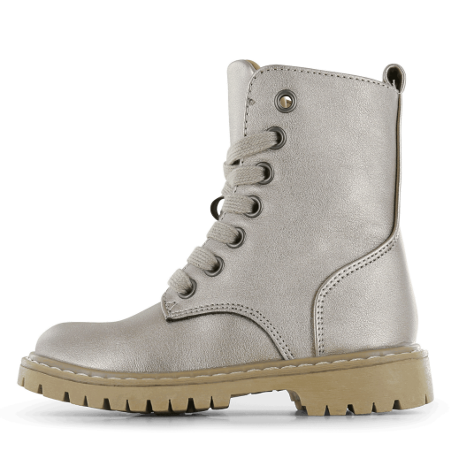 Go Banana&rsquo;s champagne bikerboot Meisjes | Microfiber leer | Maat 28