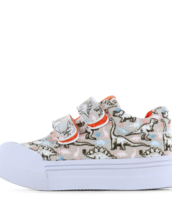 Go Banana&lsquo;s sneaker klittenband - Beige Dino Jongens | Canvas | Maat 21