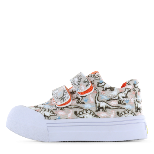 Go Banana&lsquo;s sneaker klittenband - Beige Dino Jongens | Canvas | Maat 32