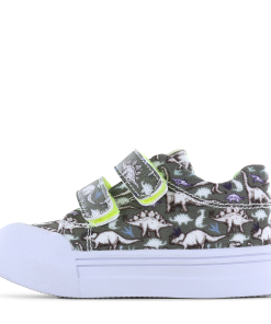 Go Banana&lsquo;s sneaker klittenband - Green Dino Jongens | Canvas | Maat 21