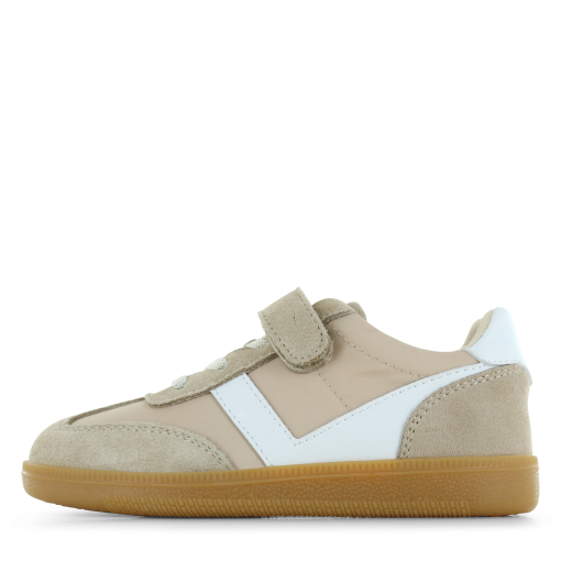 Go Banana&rsquo;s beige sneaker Meisjes | Microfiber leer/Nylon/Su&egrave;de | Maat 28