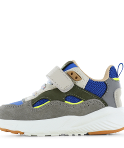 Go Banana&rsquo;s grijze sneaker Jongens | Mesh/Microfiber leer/Su&egrave;de | Maat 24