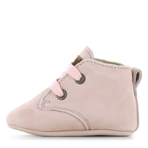 Shoesme Newborn roze leren slofje Meisjes | Leer | Maat 16/16