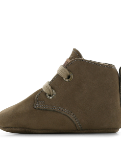 Shoesme Newborn groen leren slofje Jongens | Leer | Maat 16/16