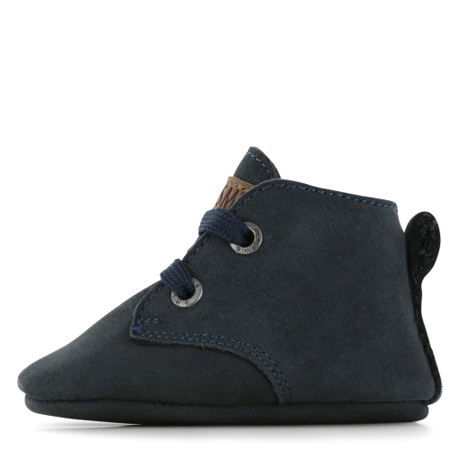 Shoesme Newborn donkerblauw leren slofje Uni | Maat 16/16
