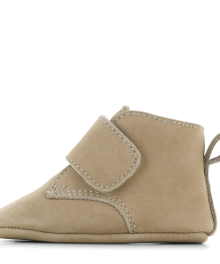 Shoesme Newborn beige slofje klittenband Uni | Leer | Maat 21/22