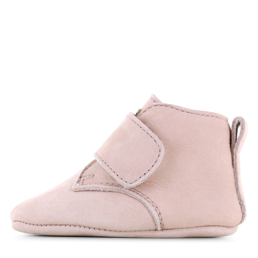Shoesme Newborn roze slofje klittenband Meisjes | Maat 16/16
