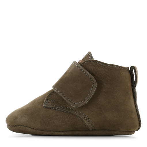 Shoesme Newborn groen slofje klittenband Jongens | Maat 16/16