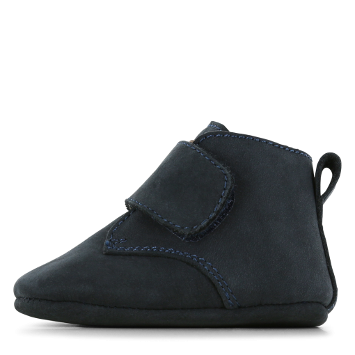 Shoesme Newborn donkerblauw slofje klittenband Jongens | Maat 16/16
