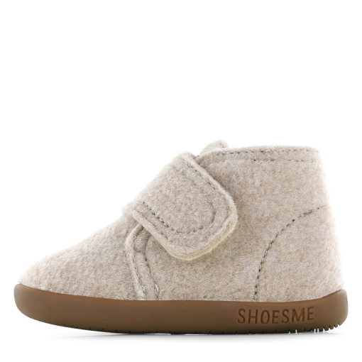 Shoesme beige vilten slofje Uni | Maat 23