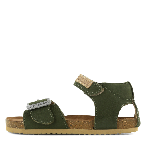 Shoesme groene sandaal met gesp Uni | Leer | Maat 20